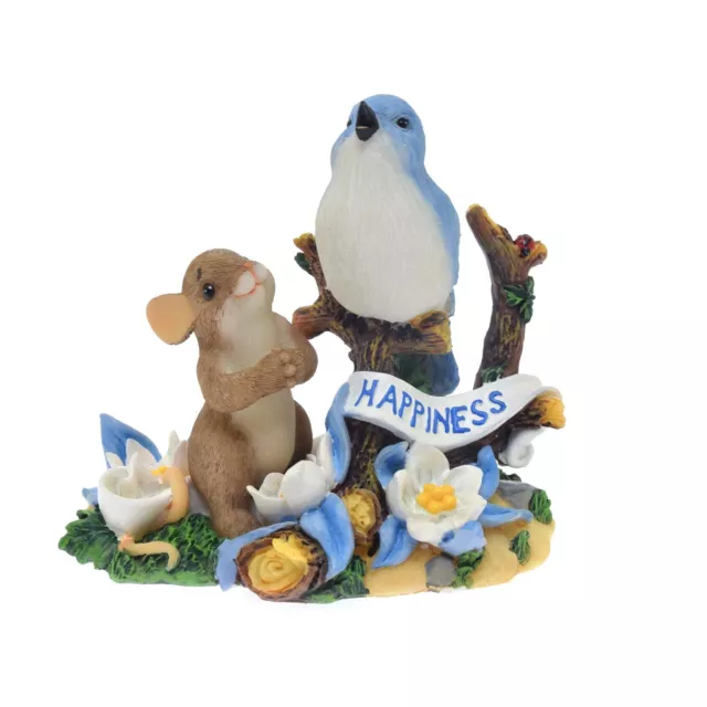 Charming Tails Mice Bird Figurine You Make Me So Happy Signed by Dean Griff