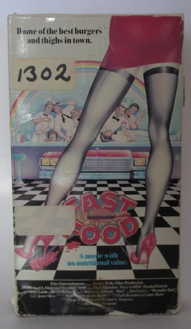 1989 VHS Tape Fast Food Traci Lords Jim Varney