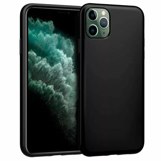 Funda TPU Silicona Color Negro para iPhone 11 / 11 Pro / 11Pro Max, Alta Calidad