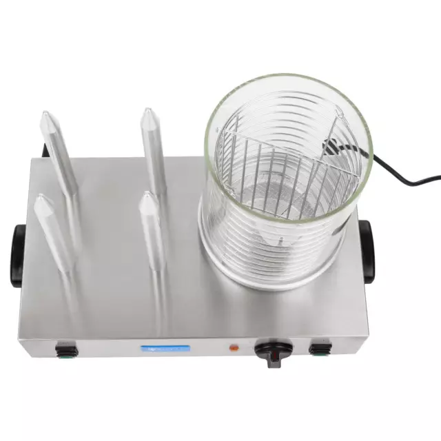 Würstchenwärmer 1100W Hot Dog Gerät Hotdog Maker Wurstwärmer Edelstahl Toaster 3