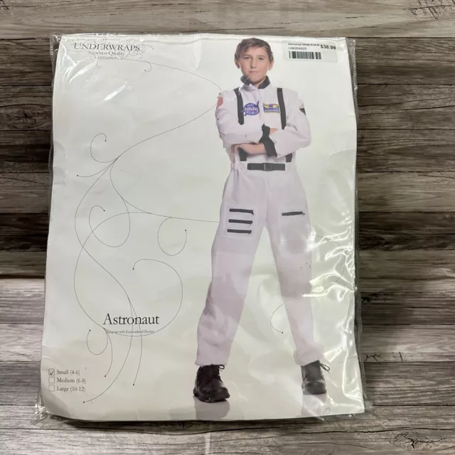 NASA Astronaut White Child Costume Suit Boys Space Commander Halloween