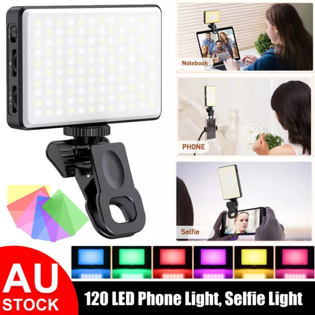 120 LED Mobile Phone Selfie Fill Light Dimmable 2500K-9000K Video Light Portable