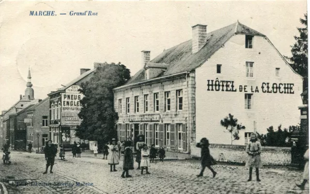 Carte BELGIQUE MARCHE Grand'Rue Ancienne Hôtel de la Cloche