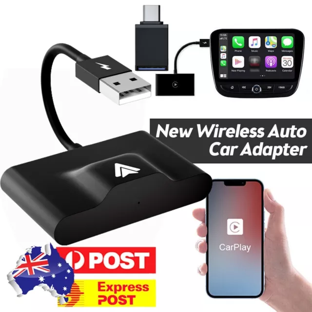 USB Wireless CarPlay Dongle Adapter for Android Car Auto Navigation Player AU