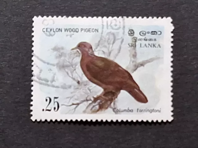 Sri Lanka: 1983 aves; conjunto completo usado fino incl. 7r sobreimpresión 35c; SG827-30 2