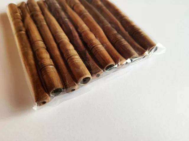 lot de 5 pièces. Embouchures de cigarettes EN BOIS 12 CM / 4.7 Inch 3