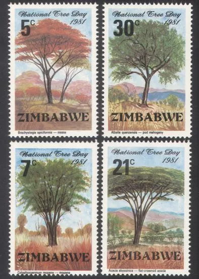 Zimbabwe 1981 Trees/Nature/Plants/Environment 4v set (n18998)