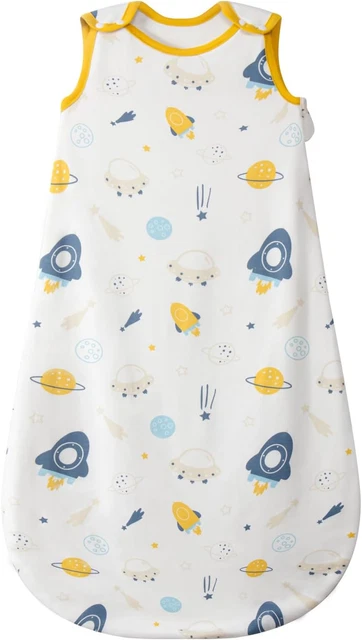 Sacco Nanna Estivo Per Bambini 0.5 Tog - Cotone 100% Con Piedini, Motivo Animali Felici, Per Altezze 80-90 Cm - Foto 6