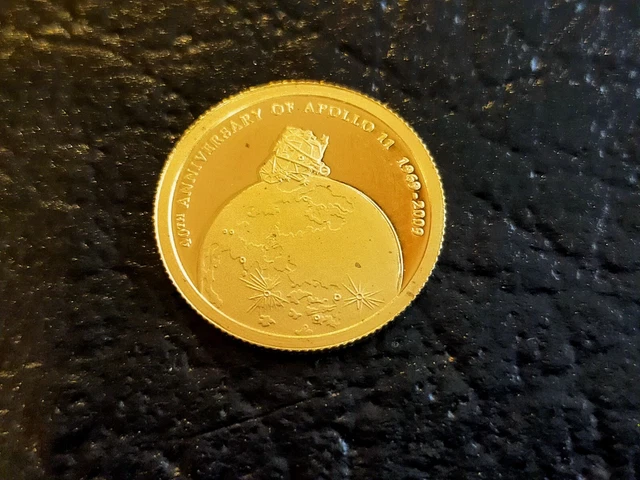 Iles Cook monnaie or 10 dollars 2009 Apollo 11