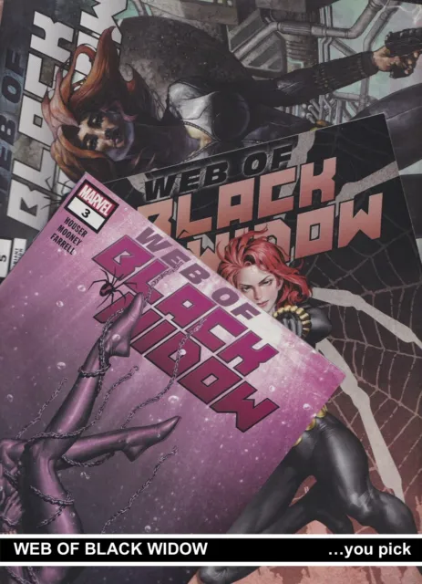 WEB OF BLACK WIDOW 1 2 3 4 or 5 NM 2019 Marvel comics sold SEPARATELY you PICK