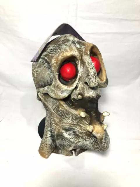 1997 The Paper Magic Group Pop Out Red Eye Witch Zombie Halloween Mask With Tags