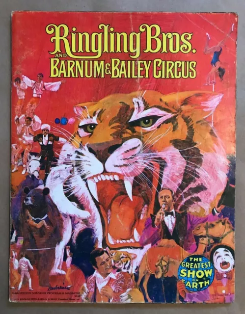 Ringling Bros Barnum Bailey Circus 104th Edition Program 1974 w/ Michu POSTER