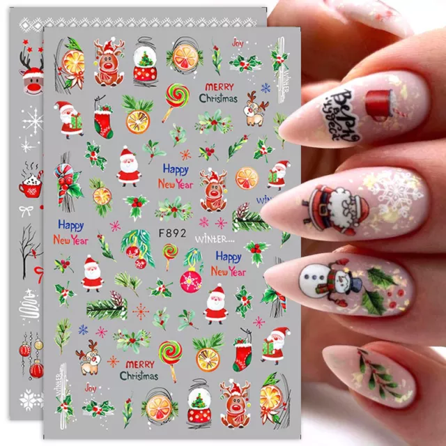 Adesivi Decalcomanie Nail Art Acqua Halloween Zucche Ragni Rete Fantasma Mummia (1253)