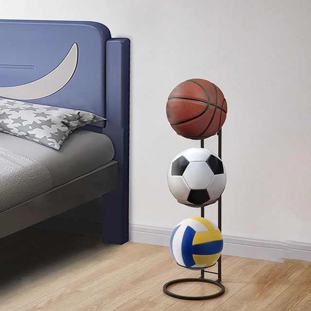 Lot De 2 Étagères De Rangement Pour Ballons - Support 3 Niveaux Garage Et Sport