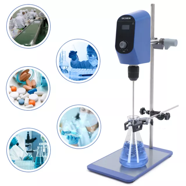 Lab Stirrer Mixer Agitator Laboratory Digital Overhead Variable Speed Mixer 20L