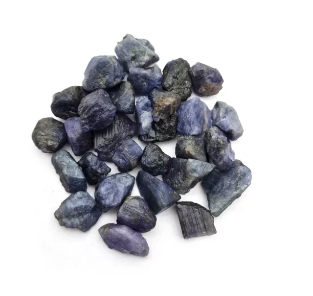 Tanzanite Naturelle Brut Naturel Desseré Pierre Précieuse Lot 15-25 MM 250 CT 2