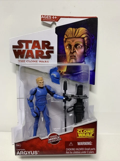 Star Wars Hasbro The Clone Wars Captain Argyus Senate Commando Guard CW31 3.75