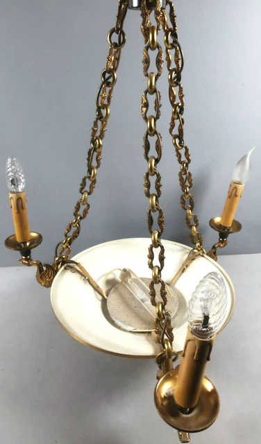 2 Entrées De Serrure En Laiton Style Empire Décor Cygne - 3,8 X 6 Cm - Occasion Bon état