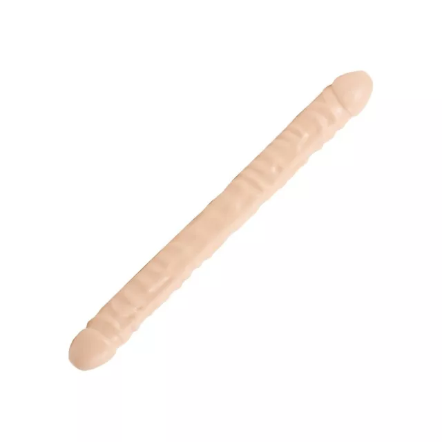 Double Header 18 Inch Veined Dong Flesh Pink