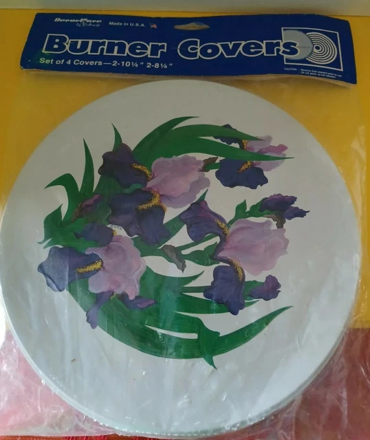 NEW VINTAGE DECORWARE Ballonoff Round Gas/ Elec Stove Burner Covers