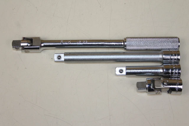 SK Tools 3/8" Drive Breaker Bar 45153 Extension 45161/45160 & Adapter 45190 (B7)