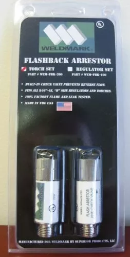 Weldmark FBK-200 Flashback Arrestor (Torch Set) by Superior Products, 1 Set