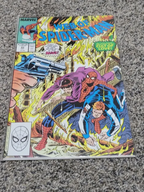 Web of Spider-Man #43 Vol. 1 (1985-1998, 2012)Marvel Comics,Newsstand