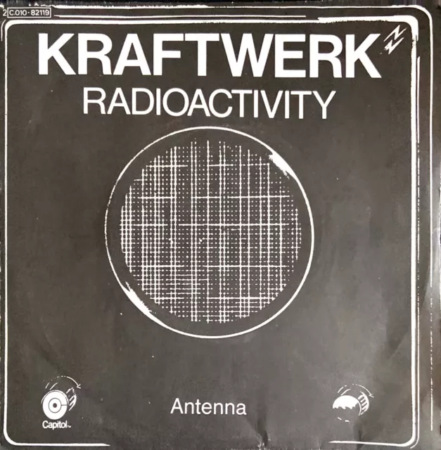 French 7" /45 Tours Single Kraftwerk Radioactivity / Antenna Excellent Etat 1976