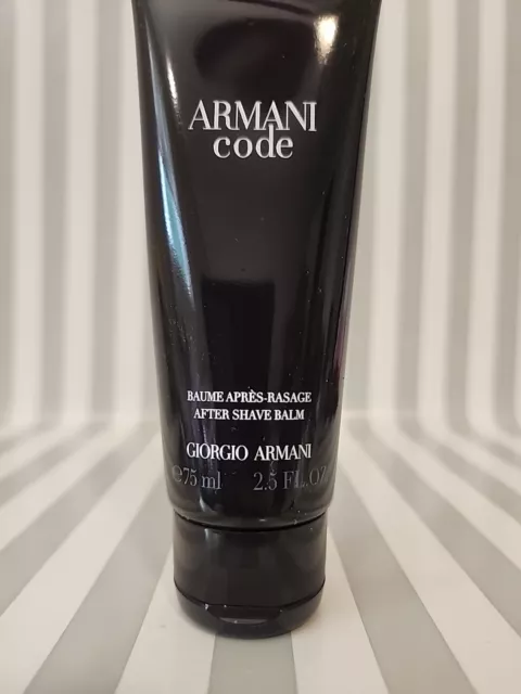 GIORGIO ARMANI CODE After Shave Balm 2.5 oz, 75 ml For Men Travel Size ...