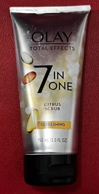 Olay Total Effects 7 In One Citrus Scrub Refreshing Facial Scrub 5.0 Oz - New