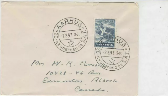 denmark 1947  stamps cover ref 19626