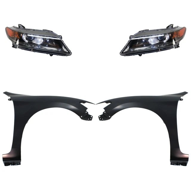 Headlight Lamp Kit Left-and-Right Coupe Left & Right for Honda Accord 2013-2015