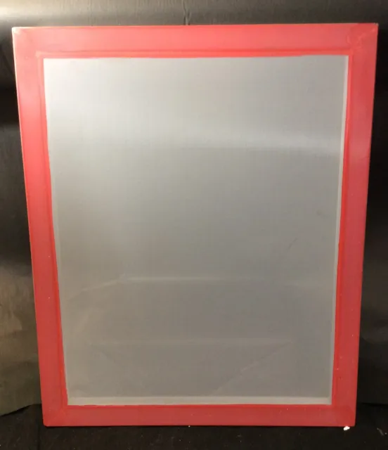 Paquete de 2 marcos de impresión de serigrafía de aluminio preelásticos con malla blanca 110