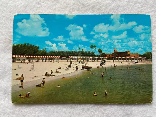 Spa Beach, St. Petersburg Florida Vintage Postcard