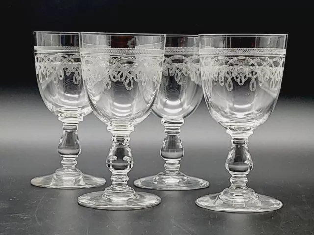 Vintage alt 60er Edel 4x Likörschalen Likör Gläser Kristallglas Glas SÜDWEINGLAS