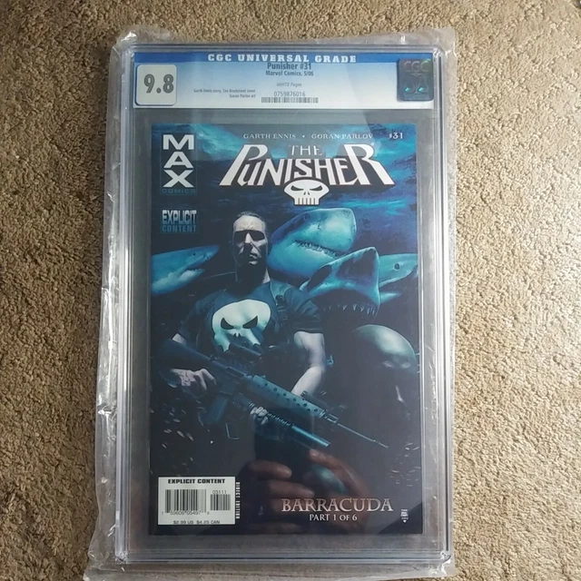 The Punisher 31, Max 2006, 1st Barracuda Garth Ennis Goran Parlov  CGC 9.8
