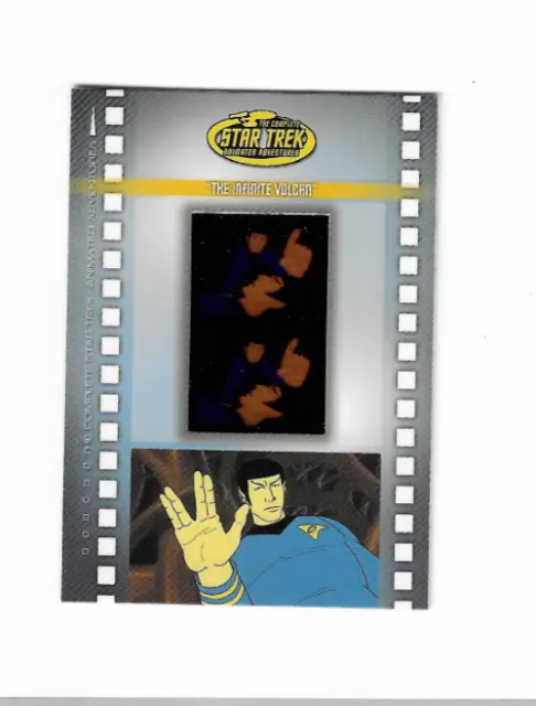 The Complete Star Trek Animated Adventures Series Mc7 Micro-Cels Insert Spock