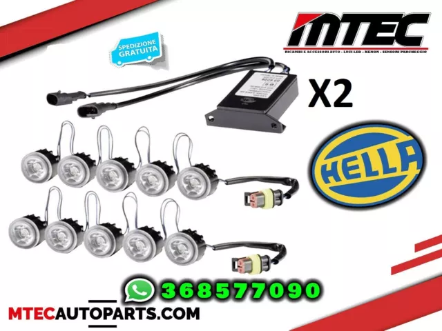 2PT 010 458-711 Hella LED - Set Licht Fahren Diurna - Ledayflex - 12V 24V