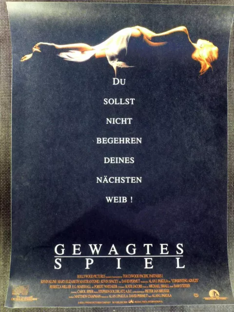 Gewagtes Spiel - Kevin Spacey - Kevin Kline - Filmposter A3 29x42cm gerollt