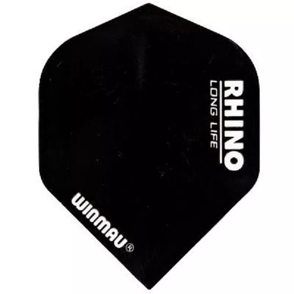 Winmau Rhino Extra Thick Standard Shape Flights Black