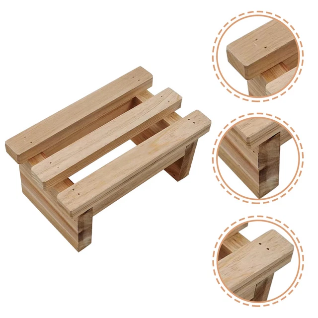 Sedia Bambini In Legno Con Orecchie Da Coniglio - Schienale Rimovibile, Antiscivolo, Per Età 1-6 Anni, Design Carino E Sicuro - Foto 2