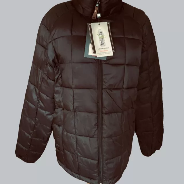 Zeroxposur Mens Large Collared Zip Front Quilted Puffer Jacket New Large