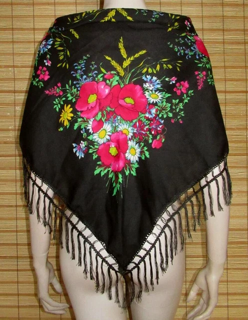 PANNO COSTUME COLORATO - SPALLINE - LANA/POL. - VINTAGE - COME NUOVO - 75 cm x77