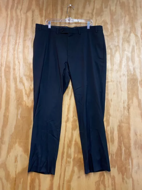 Calvin Klein Men's Dress Pants Business Casual Solid Black Size 40W x 30L