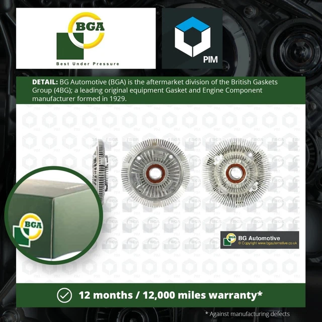 Accoppiamento viscoso ventola radiatore adatto a RANGE ROVER VOGUE 3.9 88 a 94 frizione BGA nuovo