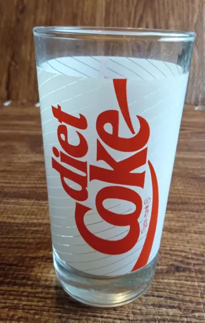 Vintage Coca Cola Diet Coke Drinking Glass