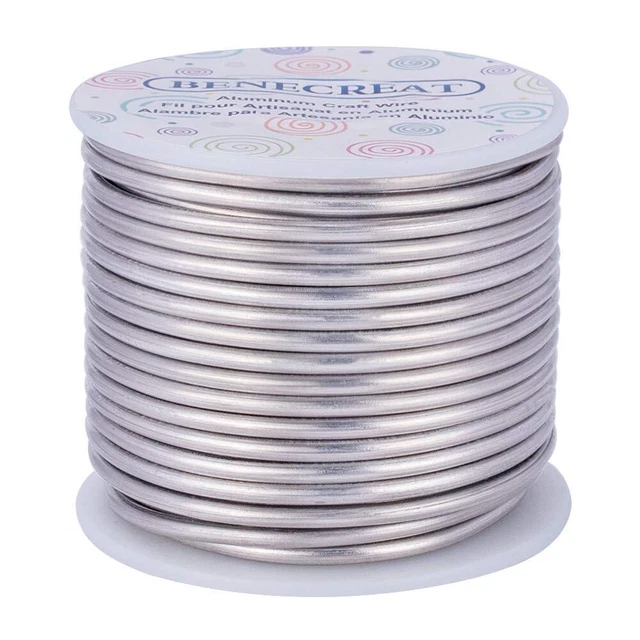 Alambre artesanal de joyería BENECREAT 9 calibre/3 mm resistente al arranque 17 m manualidades artículos de segunda mano
