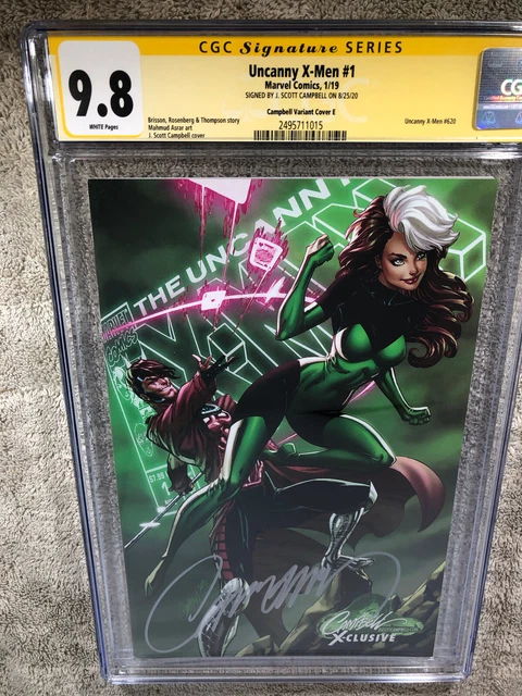 X Men Legends 1 CGC 9.8 SS J Scott Campbell Ed E Variant Rogue Gambit
