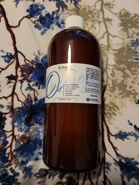 CocoJojo EMU Unrefined 100% Natural Pure Cold Pressed 33oz
