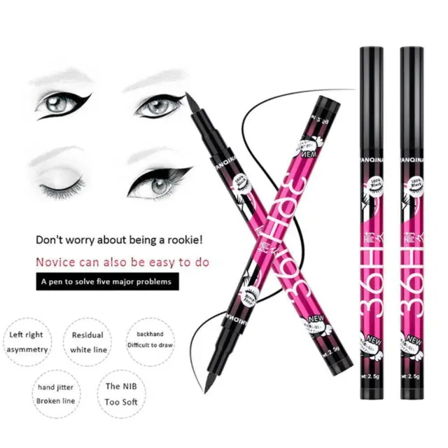 Black 36H Waterproof Pen Precision Liquid Eyeliner Liner Makeup Eye D7F6